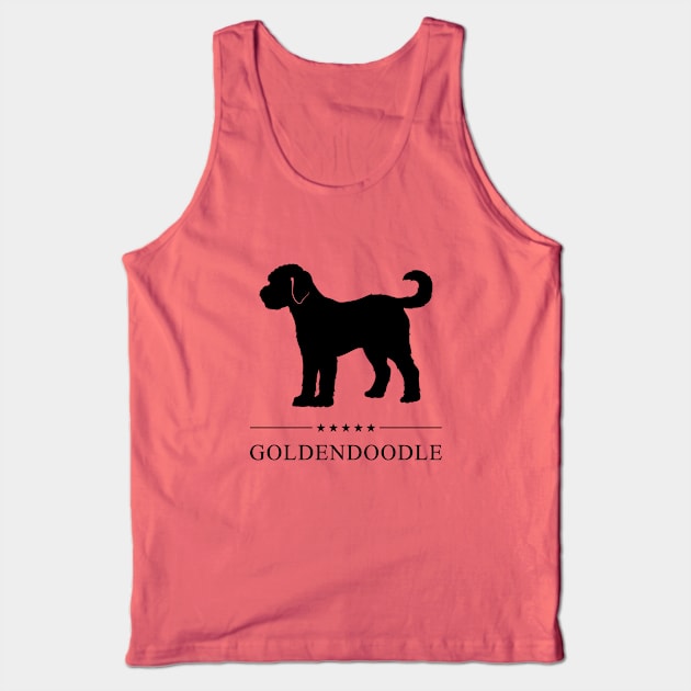 Goldendoodle Black Silhouette Tank Top by millersye